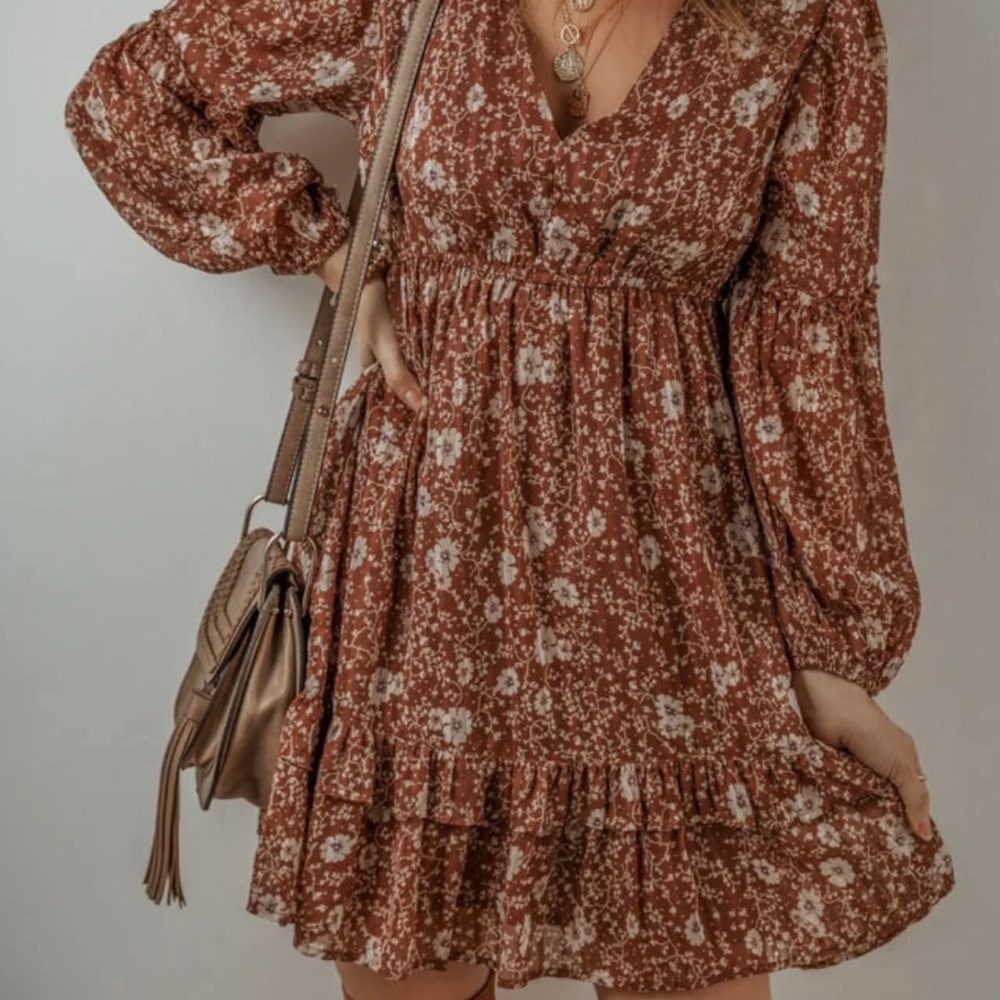 Boho floral dress